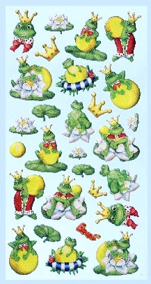 Softy Stickers bunt, Froschkönig